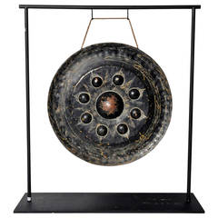 Patinated Bronze Gong