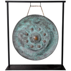 Antique Oxidized Bronze Gong