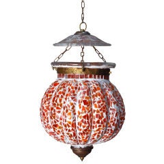 Indian Glass Hanging Lamp