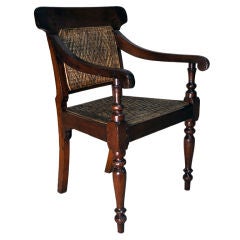 British Colonial Wingback Chair