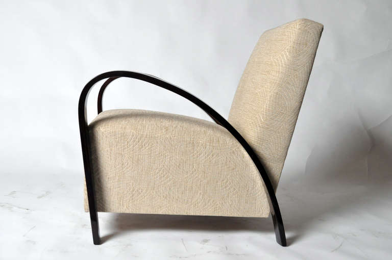 Mid-20th Century Pair of Art Deco Club Chairs