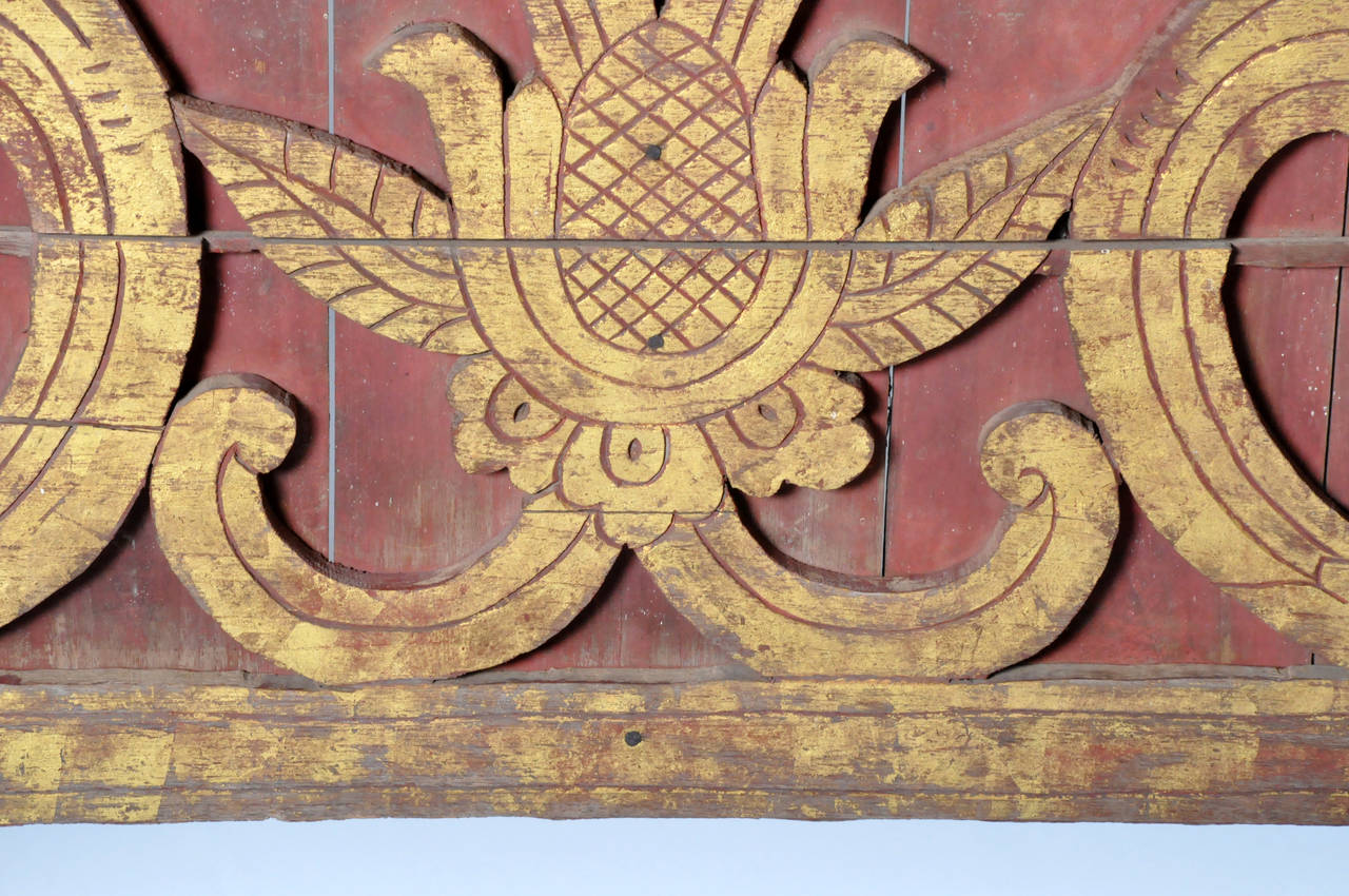 Gilt Teak Wood Architectural Fragment 5