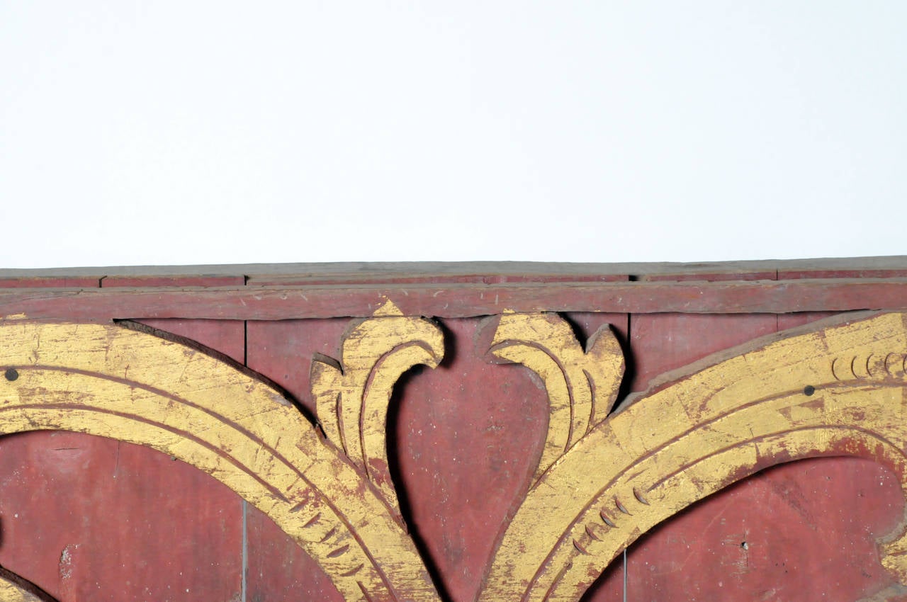 Gilt Teak Wood Architectural Fragment 4