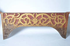 Gilt Teak Wood Architectural Fragment