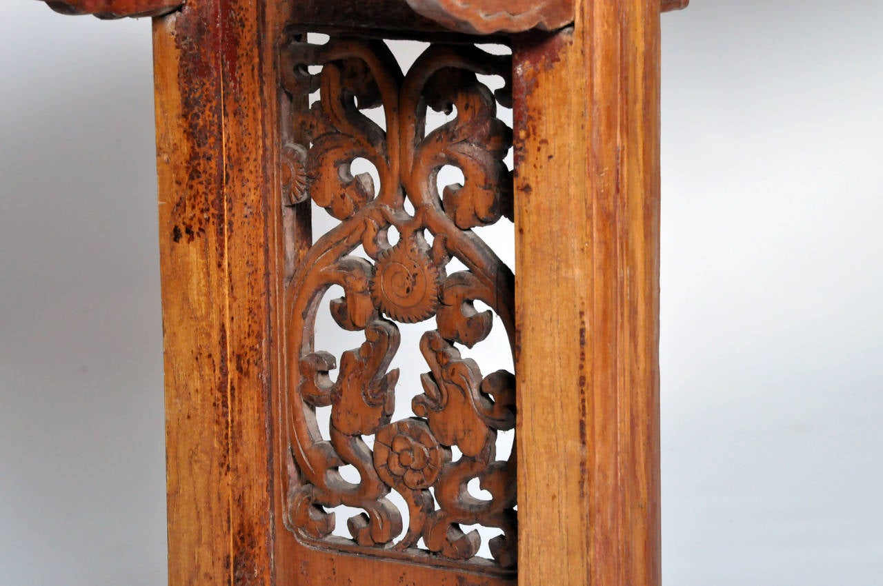 Chinese Elm Wood Altar Table at 1stDibs