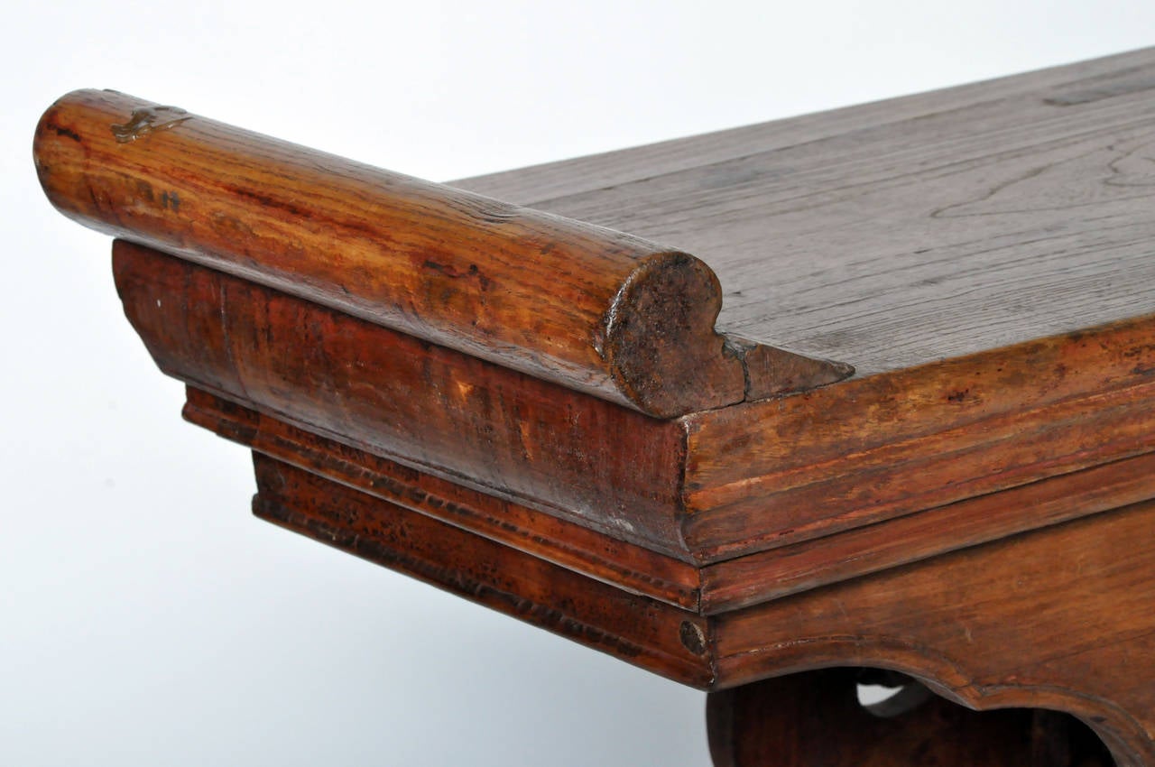 Chinese Elm Wood Altar Table at 1stDibs