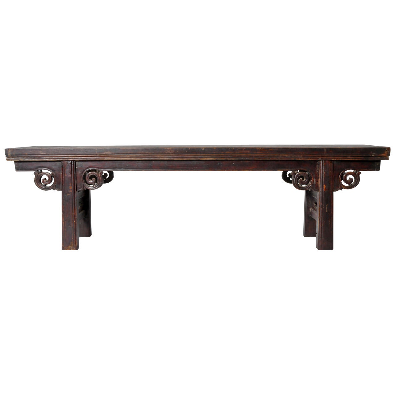 Chinese Elm Wood Bench