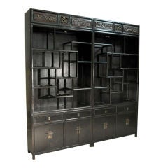 Chinese Display Cabinet with Carving