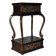 Carved Chinese Flower Stand