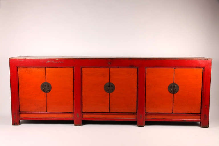 Red & Orange Chinese Coffer