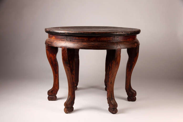 Round Chinese Table with 6 Legs