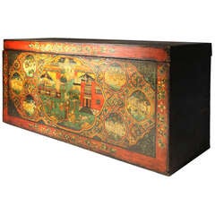 Antique Tibetan Painted Chest