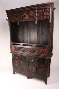 Massive Chinese Ancestral Shrine and Cabinet