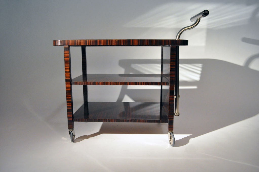 Serving Cart with Glass Top