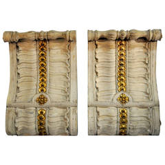 Pair of French Parcel-Gilt Corbels 10