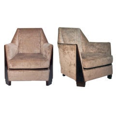 Pair of Dominique Art Deco Chairs