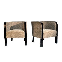 Pair of Round Back Chairs