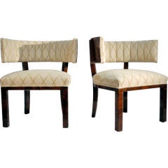 Pair of Round Back Chairs