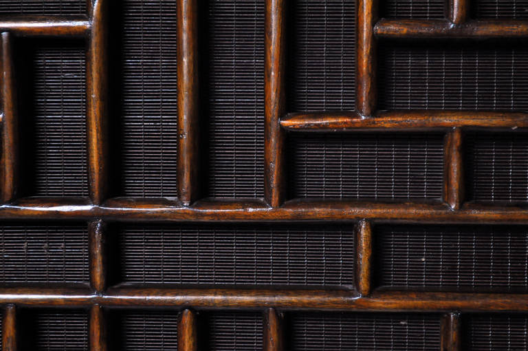 Pair of 19th Century Cabinets with Lattice Doors 5