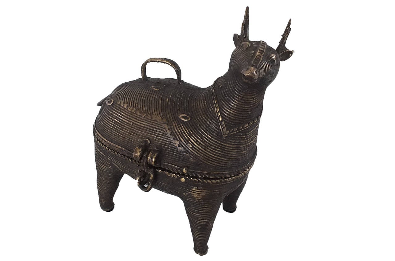 Indian Handmade Brass Animalier Vessels