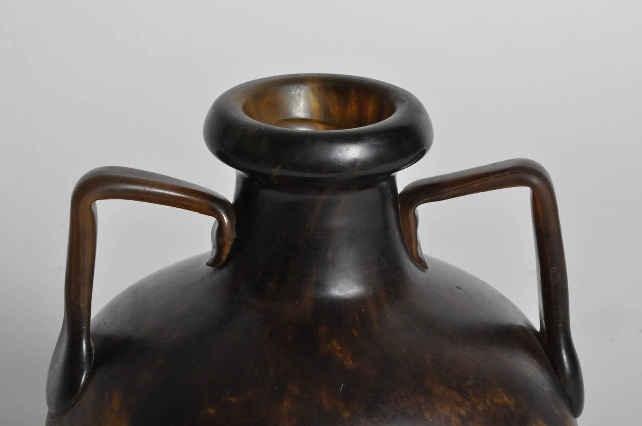 French Amphora-Form Glass Vase 1