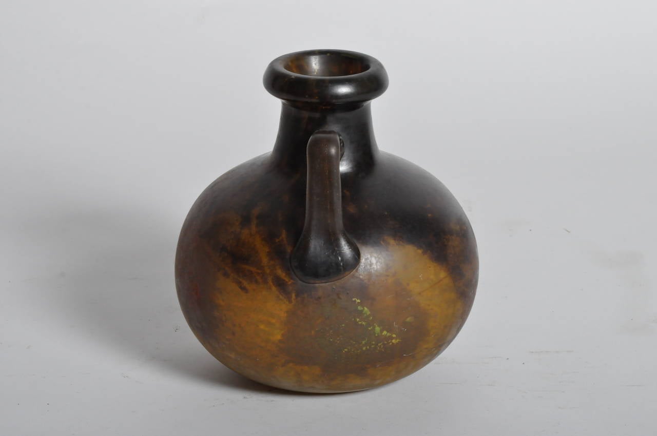 French Amphora-Form Glass Vase 3