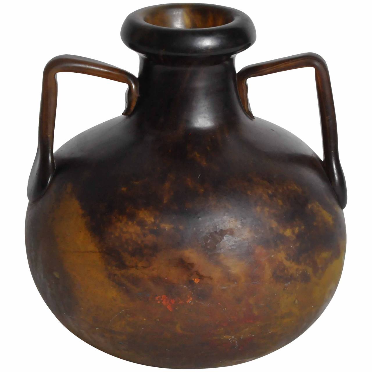French AmphoraForm Glass Vase at 1stdibs