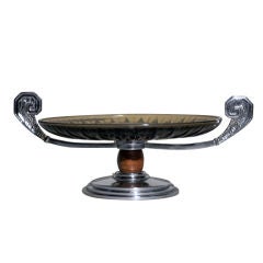 Smoke Glass Fruit Tray