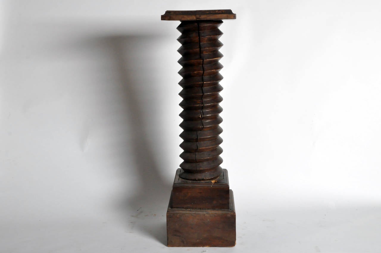 Monumental Wine Press Screw Pedestal