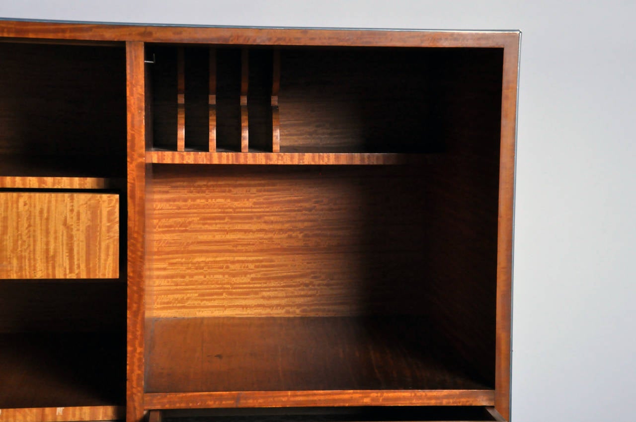 20th Century Modern Petite Fall-Front Cabinet