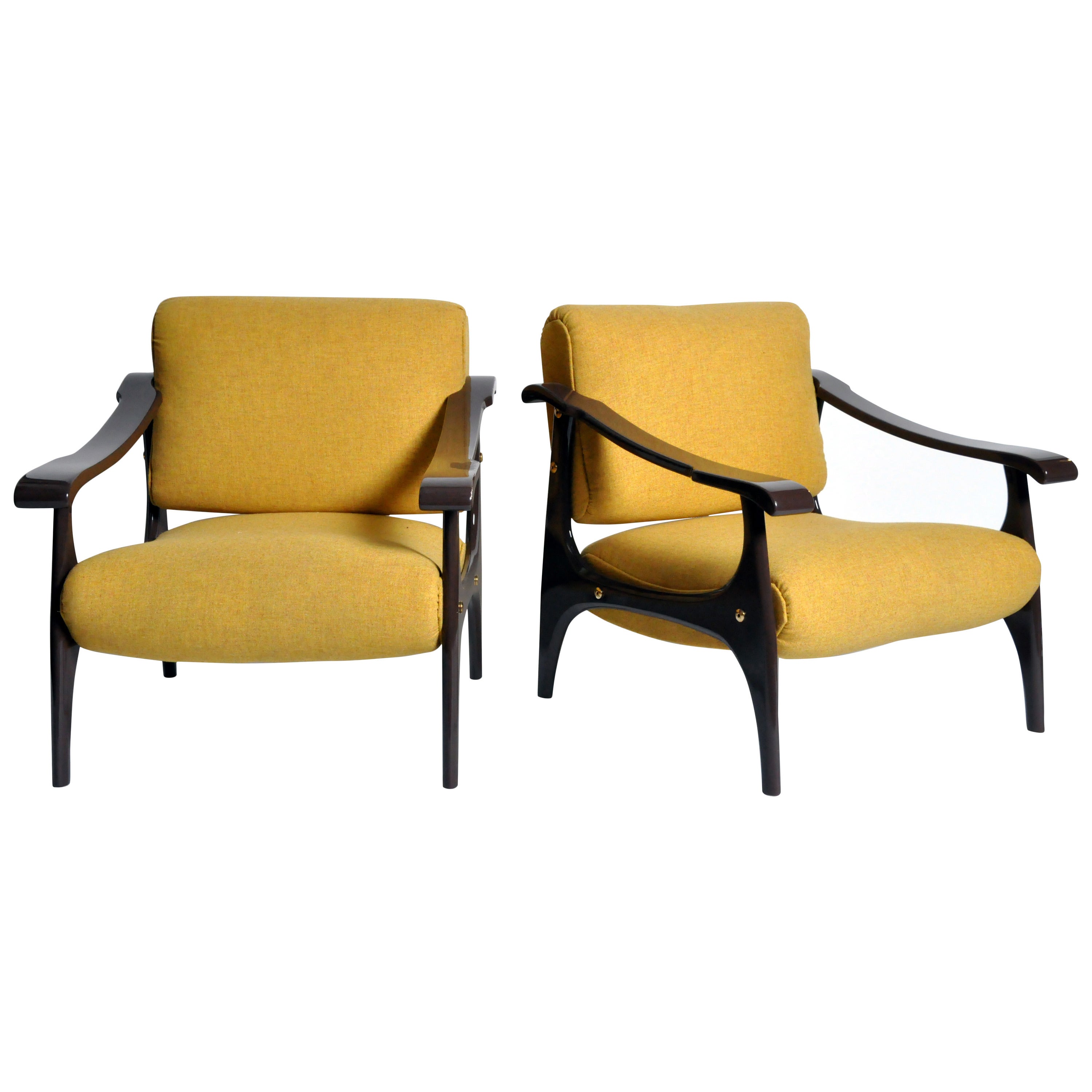 Set of Mid-Century Modern Armchairs in the Style of Finn Juhl