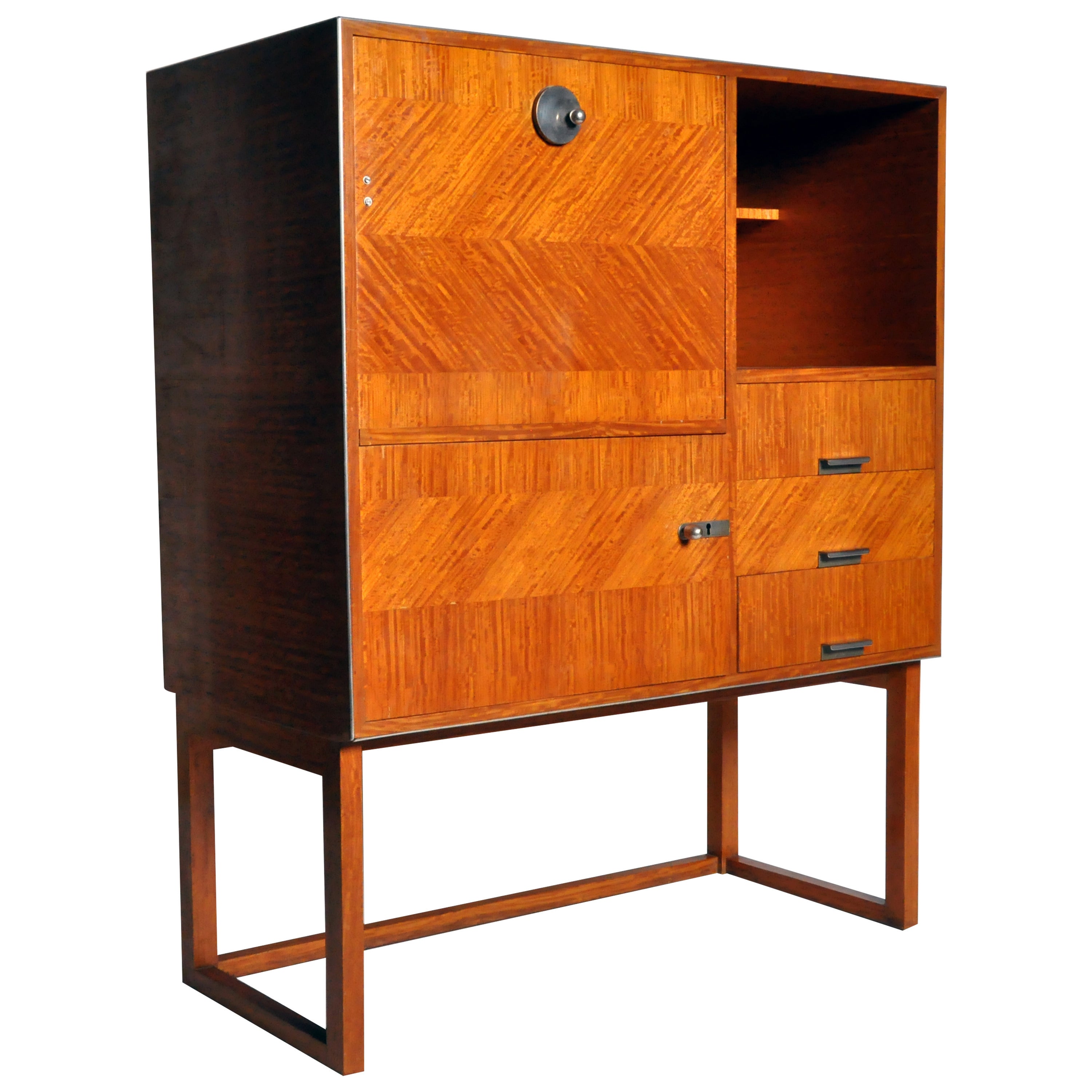 Modern Petite Fall-Front Cabinet