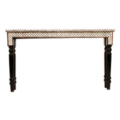 Bone Inlaid Small Side Table