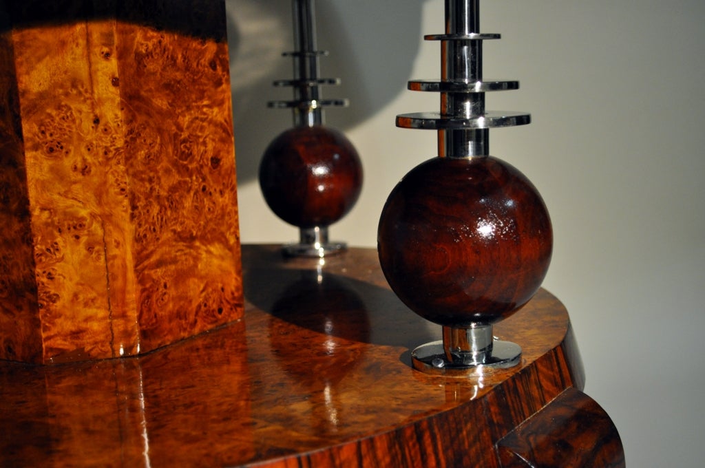 Art Deco Burlwood Center Table