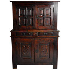 Antique French Step-Back Cabinet