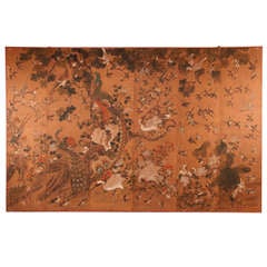 Painted Chinese Screen on Canvas