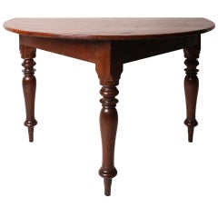 Anglo-Indian Demi Lune Table