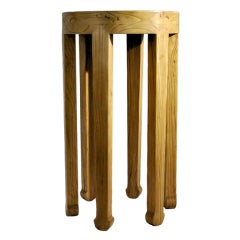 Reclaimed Chinese Elmwood Pedestal Table