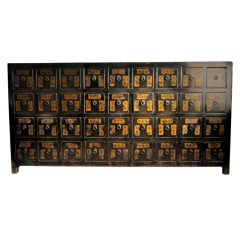 Antique Chinese Medicine Chest With 36 Drawers