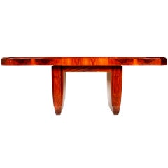 French Art Deco Dining Table with Leaf