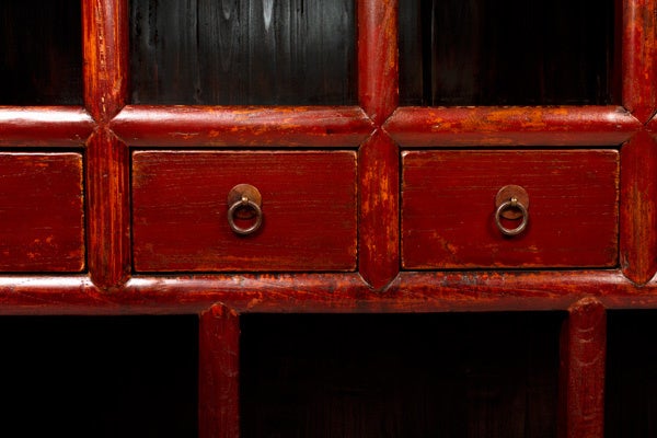 Elm Chinese Scholar’s Writing Cabinet