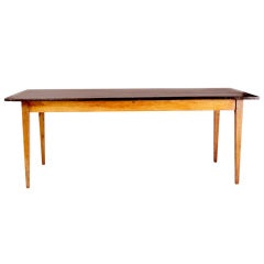 Antique French Country Dining Table with Extensions