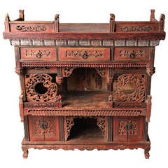 Chinese Ancestor Money Offering Altar Stand