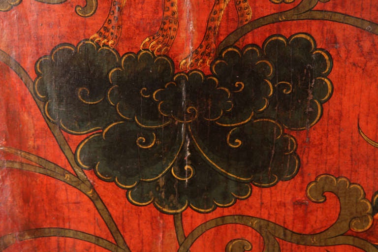 Hand-Painted Red Lacquer Doors 3