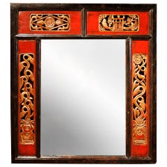 Antique Mirror made from a Window Frame