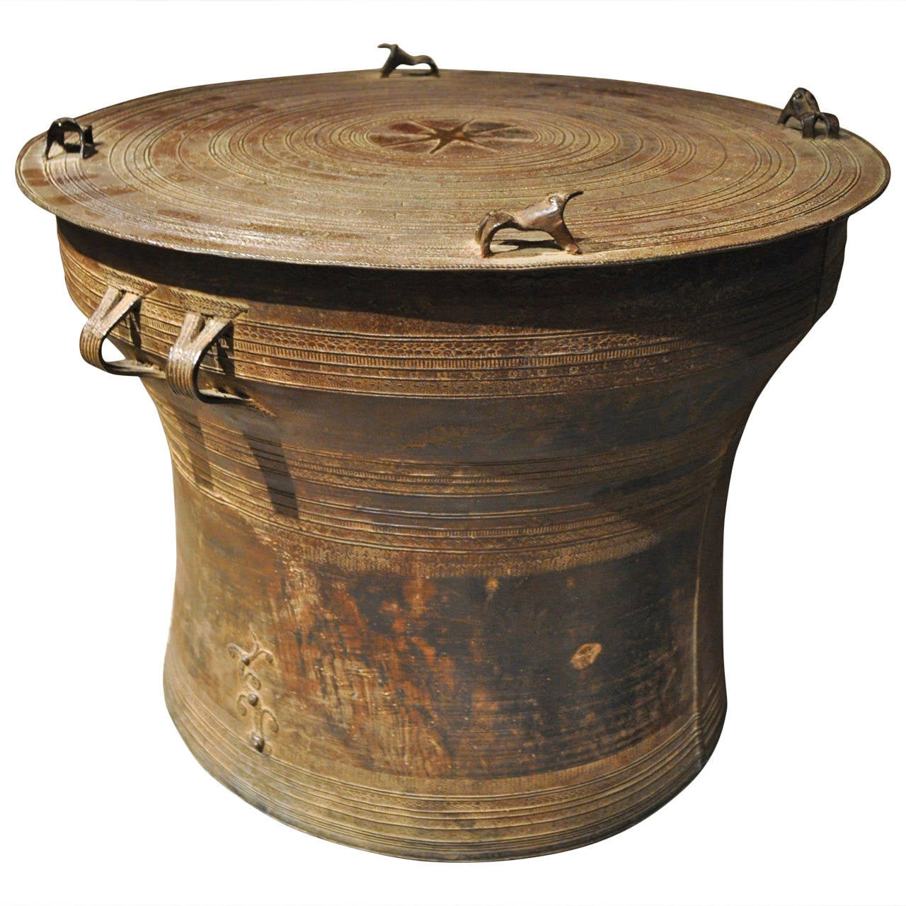 19th Century Karen Tribe Rain Drum at 1stdibs