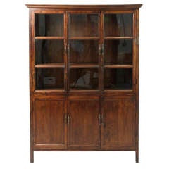 Antique British Colonial Book Cabinet
