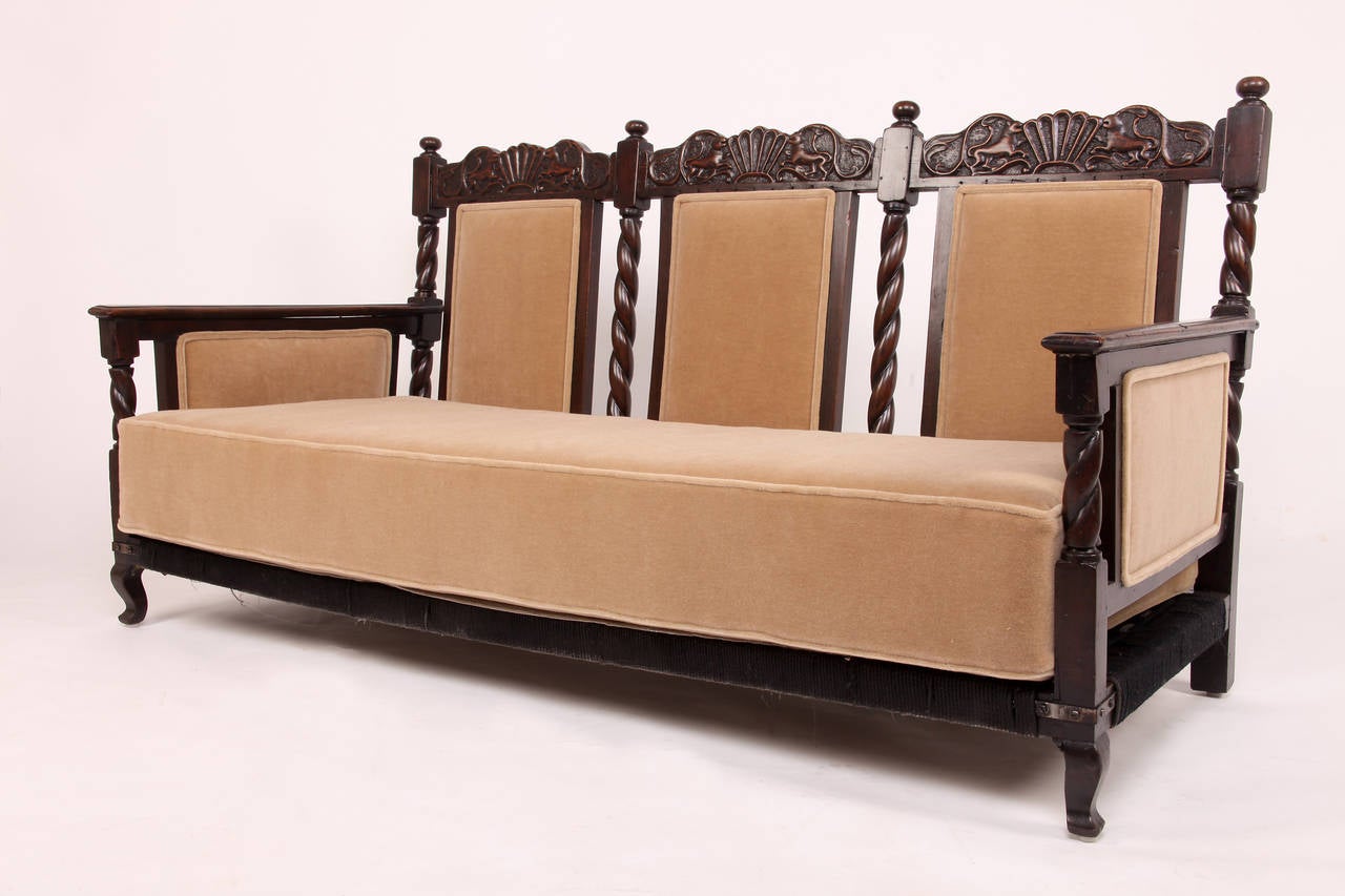 3 Piece British Colonial Living Room Suite