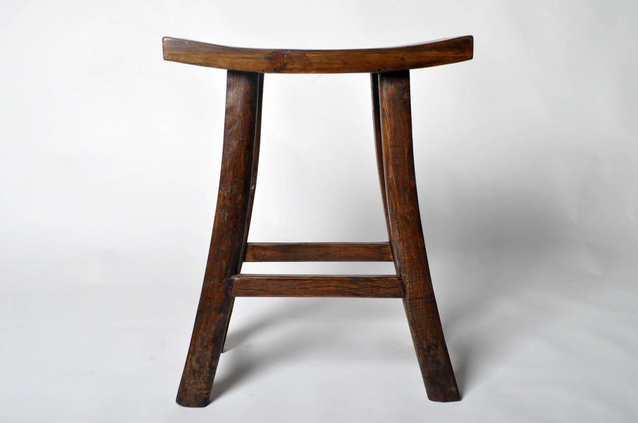 Chinese 19th Century Wooden Stool