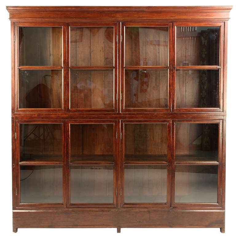 British Colonial Bookcase at 1stDibs